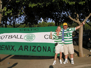 Gerry and Seamus with Phoenix CSC banner
