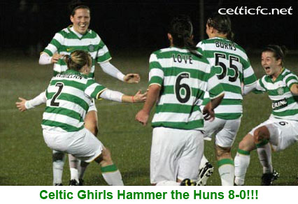 Celtic Ghirls hammer Huns 8-0