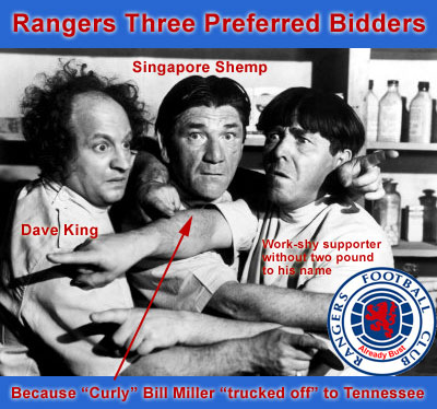 Rangers three preferred bidders after Curley Bill Miller trucked off to Tennessee (Three Stooges)