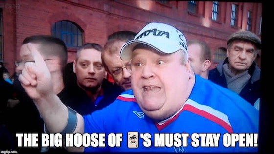 The Big Hoose of cards must stay open!