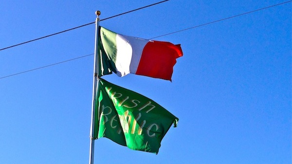 Flags which flew over the GPO during the Easter Rising.
